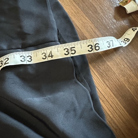 Ramy Brook Black Satin Ezra Jumpsuit size 8 wide leg designer classic piece - Picture 10 of 12